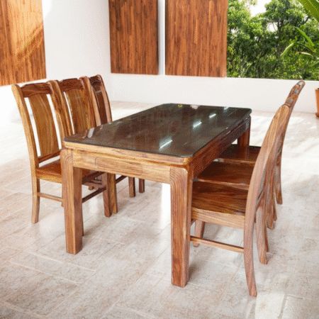 Bàn ăn 6 ghế gỗ hương xám