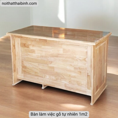 Bàn làm việc gỗ tự nhiên 1m2 MS 2967 Bàn làm việc gỗ tự nhiên 1m2 MS 2967