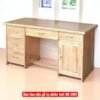 Bàn làm việc gỗ tự nhiên 1m4 MS 2961 12 Bàn làm việc gỗ tự nhiên 1m4