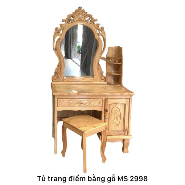 Tủ trang điểm bằng gỗ gõ đỏ