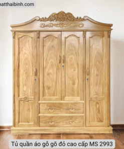 Tủ quần áo gỗ gõ đỏ cao cấp