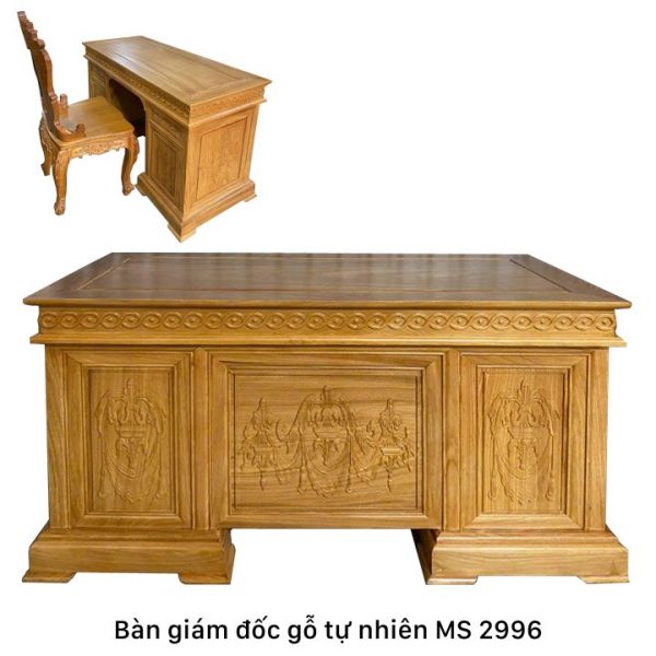 Bàn giám đốc gỗ tự nhiên