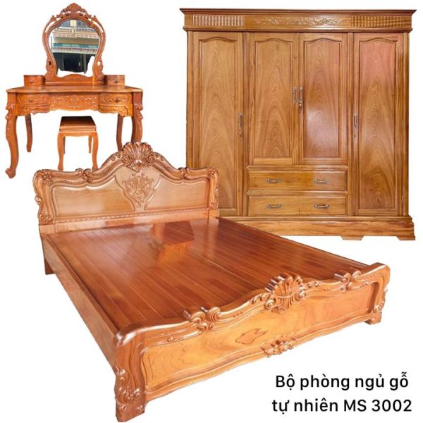 Bộ phòng ngủ gỗ tự nhiên cao cấp