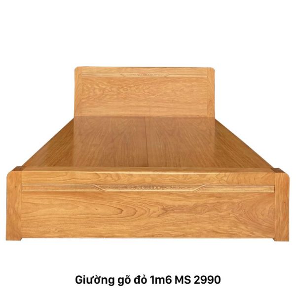 Giường gỗ gõ đỏ 1m6