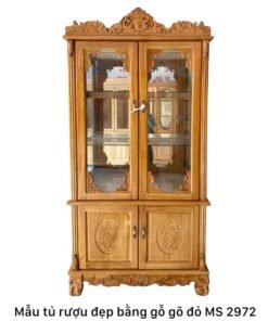 Mẫu tủ rượu đẹp bằng gỗ