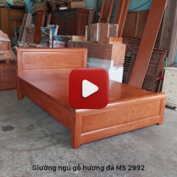Giường Ngủ Gỗ Hương Đá Vạt Phản