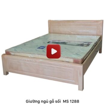 Giường ngủ gỗ sồi tự nhiên