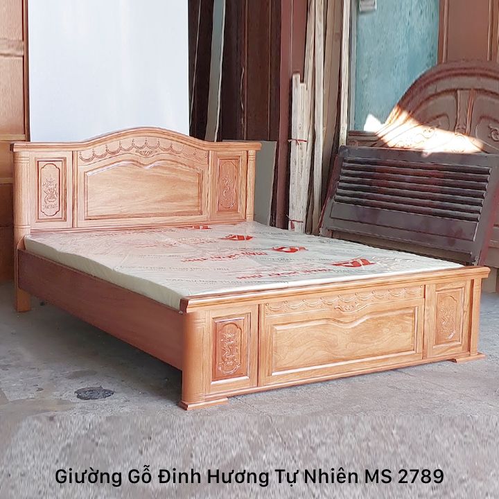 Video giường ngủ gỗ tự nhiên