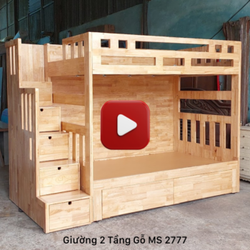 Video giường tầng gỗ tự nhiên