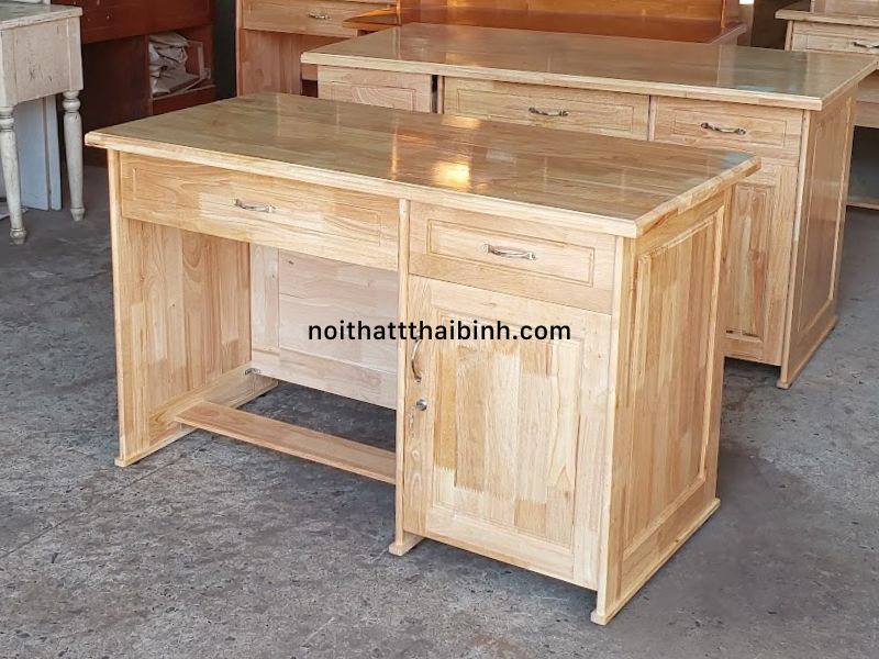 Mẫu bàn làm việc gỗ tự nhiên đẹp