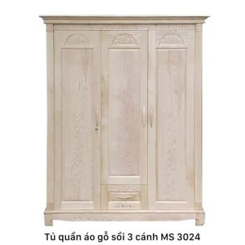 Tủ áo gỗ sồi 3 cánh