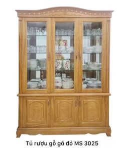 Mẫu tủ rượu đẹp bằng gỗ