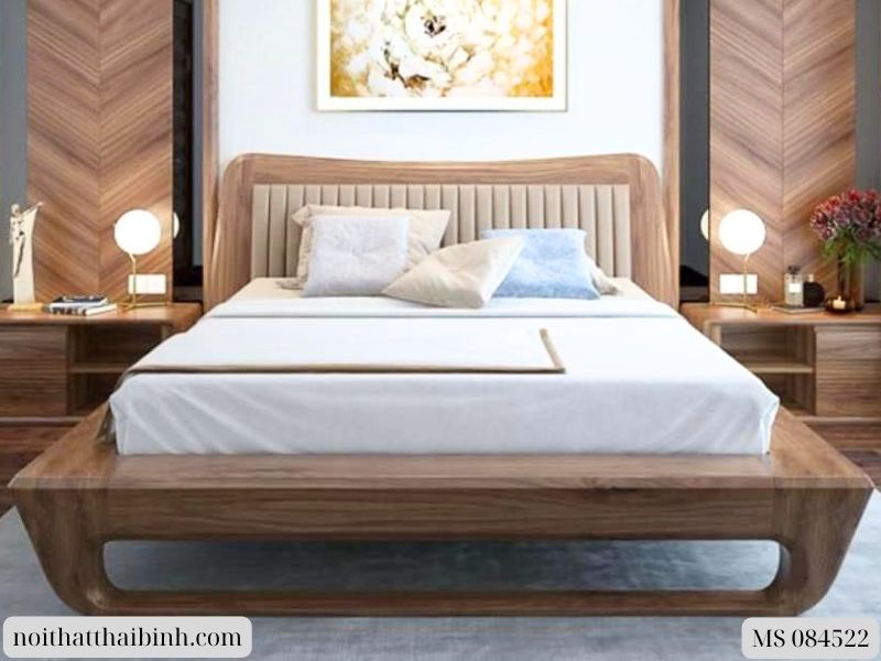 Giường gỗ hiện đại