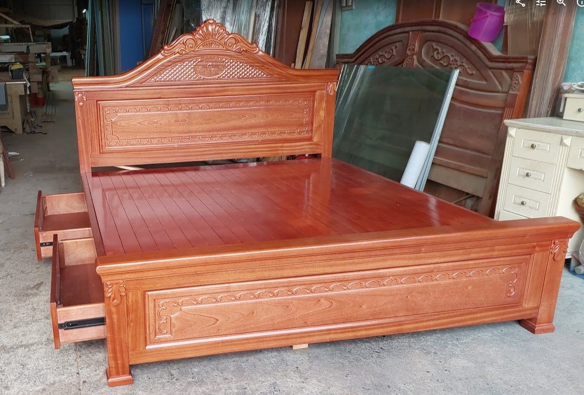 Giường gỗ hiện đại