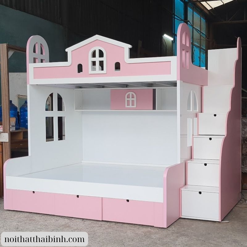 Giường tầng cho bé gái giá rẻ - Lựa chọn hoàn hảo tốt số 1 cho phòng ngủ của bé 54 Giường tầng cho bé gái giá rẻ
