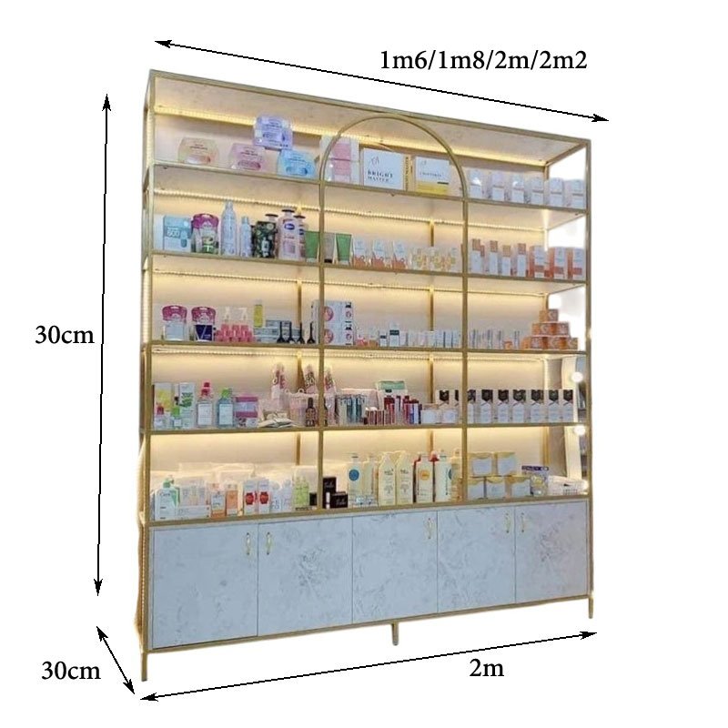 Tủ trưng bày mỹ phẩm túi xách MS 3039 7 Kích thước tủ trưng bày mỹ phẩm túi xách