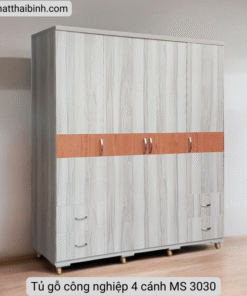 Tủ gỗ công nghiệp 4 cánh