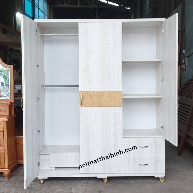 Tủ quần áo MDF phủ Melamine