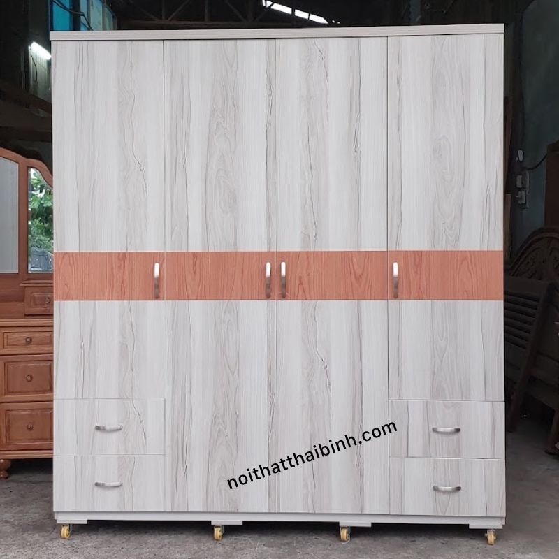 Tủ quần áo MDF phủ Melamine