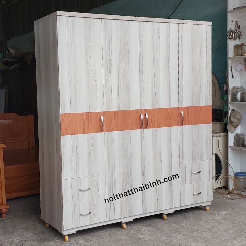 Tủ quần áo MDF phủ Melamine