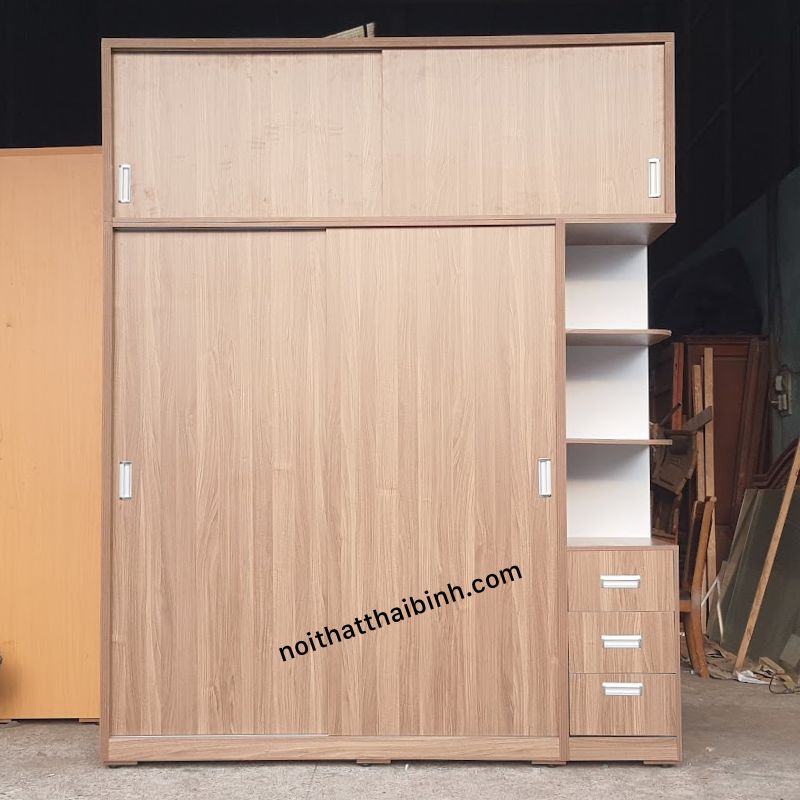 Tủ quần áo MDF phủ Melamine