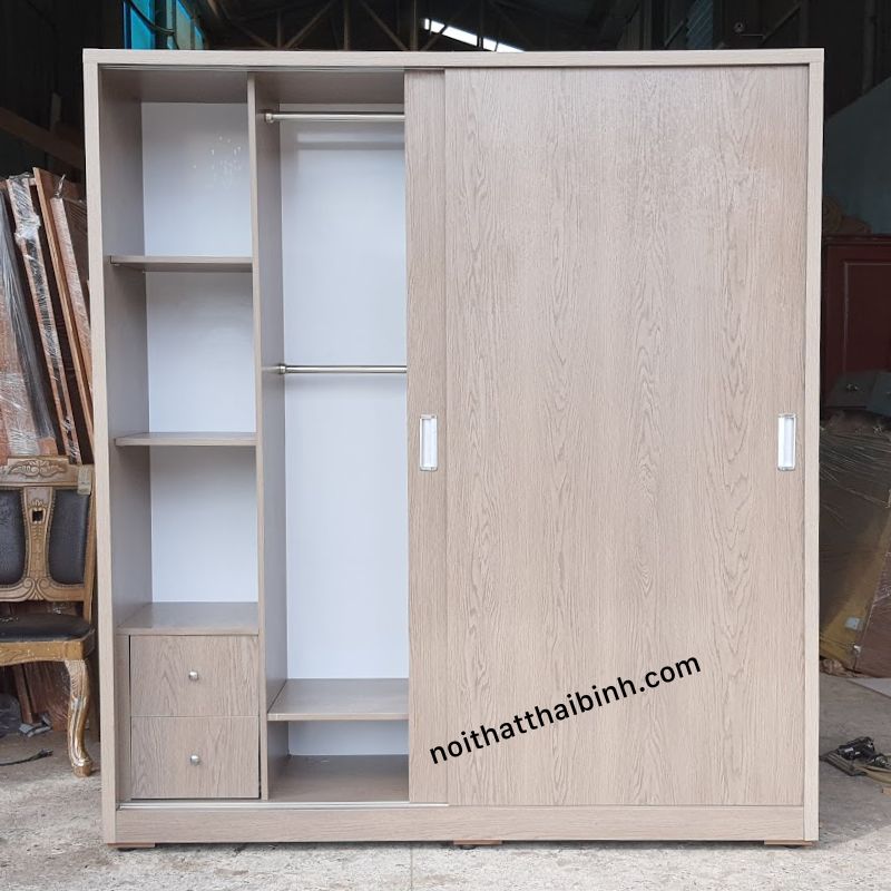 Tủ quần áo MDF phủ Melamine