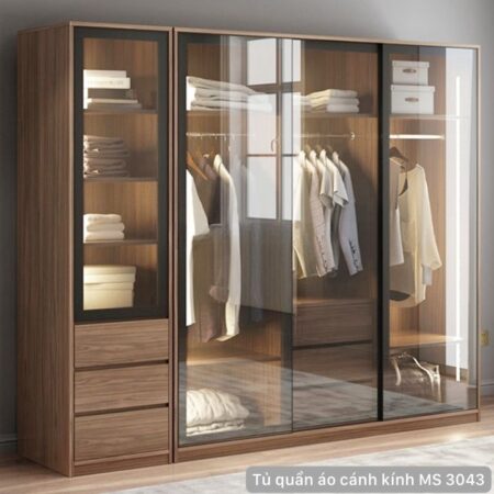 Tủ quần áo cửa kính cường lực