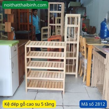 Kệ để giày dép bằng gỗ | Kệ dép gỗ 3 tầng, 4 tầng, 5 tầng