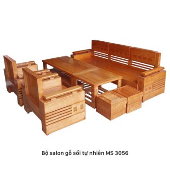 Bộ salon gỗ sồi tự nhiên