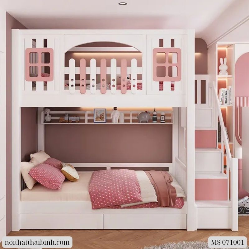 Giường 2 tầng cho bé gái