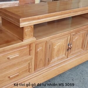 Kệ tivi gỗ gõ đỏ MS 3059