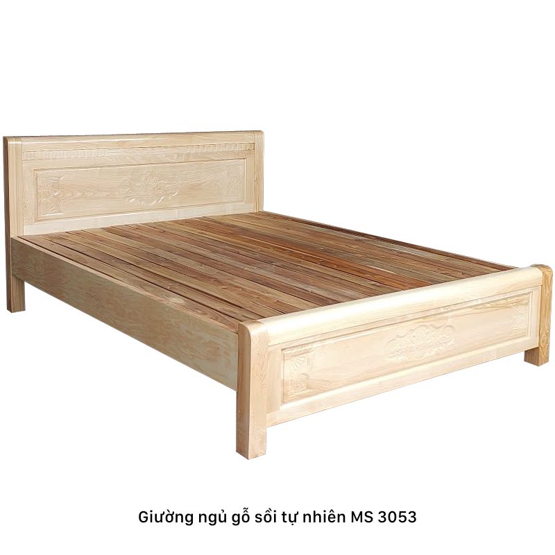Giường gỗ sồi nga 1m6