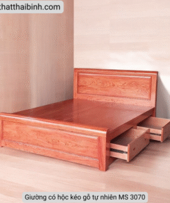 Giường gỗ có hộc kéo