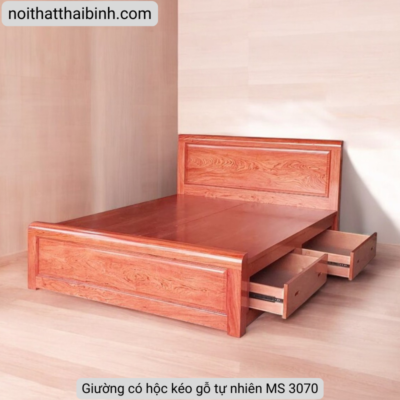 Giường gỗ có hộc kéo