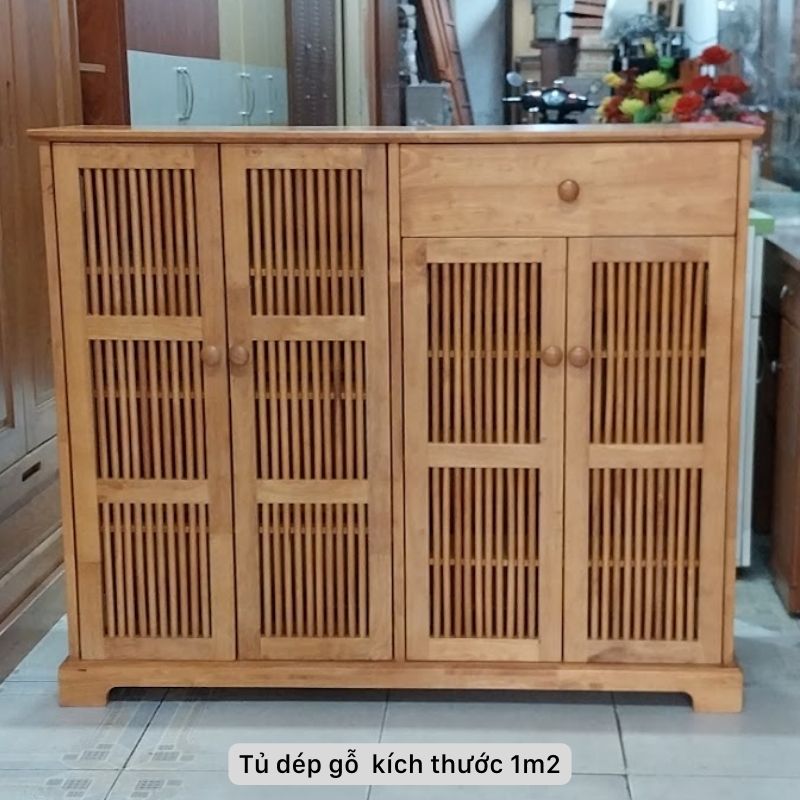 Tủ dép gỗ kích thước 1m2