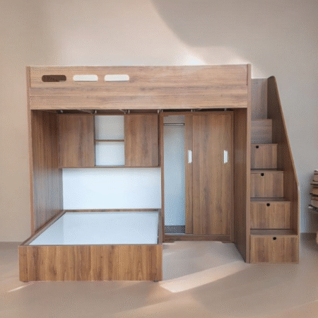 Giường 2 tầng kết hợp tủ quần áo