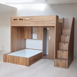 Giường tầng kết hợp tủ quần áo MS 3087 Giường 2 tầng kết hợp tủ quần áo