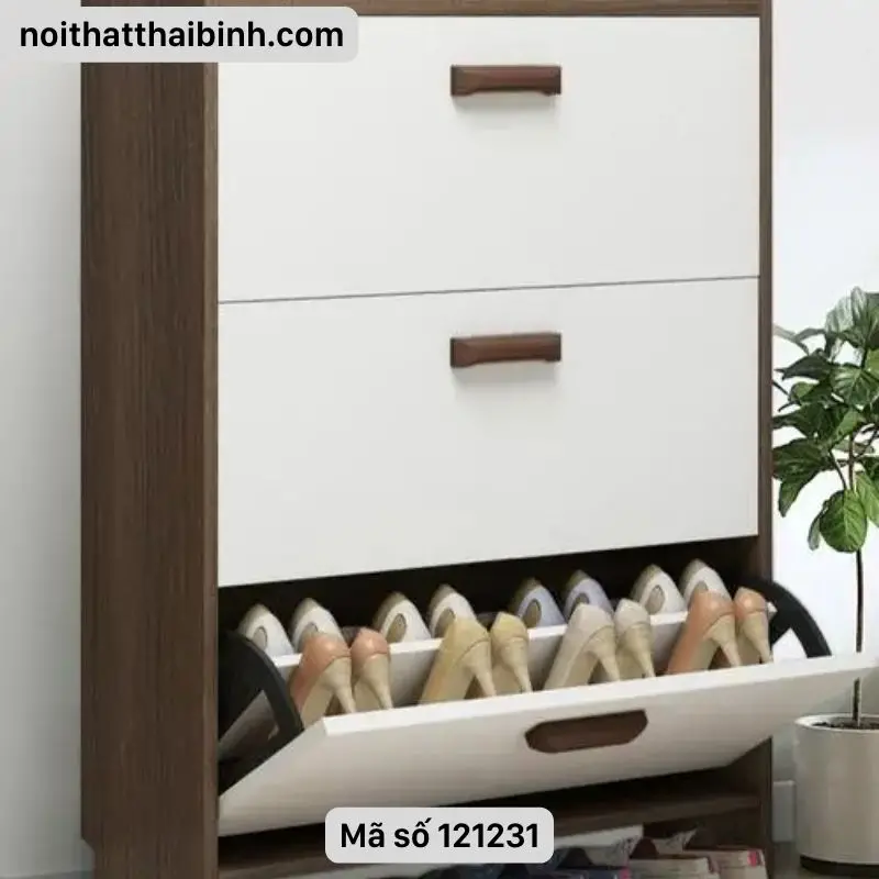 33 mẫu tủ đựng giày gỗ thông minh