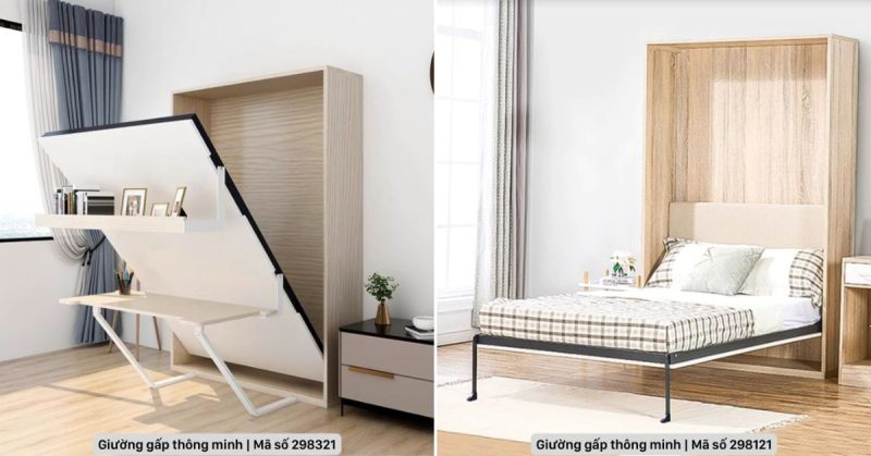 Giường gấp thông minh kết hợp sofa