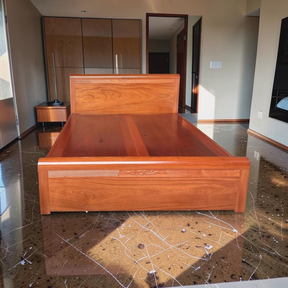 Giường gỗ tự nhiên đẹp