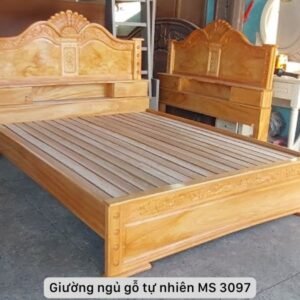 Giường ngủ gỗ gõ đỏ cao cấp MS 3097 Giường ngủ gỗ gõ đỏ cao cấp MS 3097