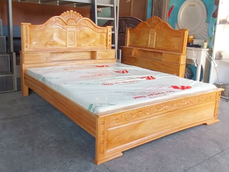 Nơi bán giường ngủ gỗ gõ đỏ cao cấp