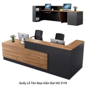 Quầy lễ tân đẹp hiện đại