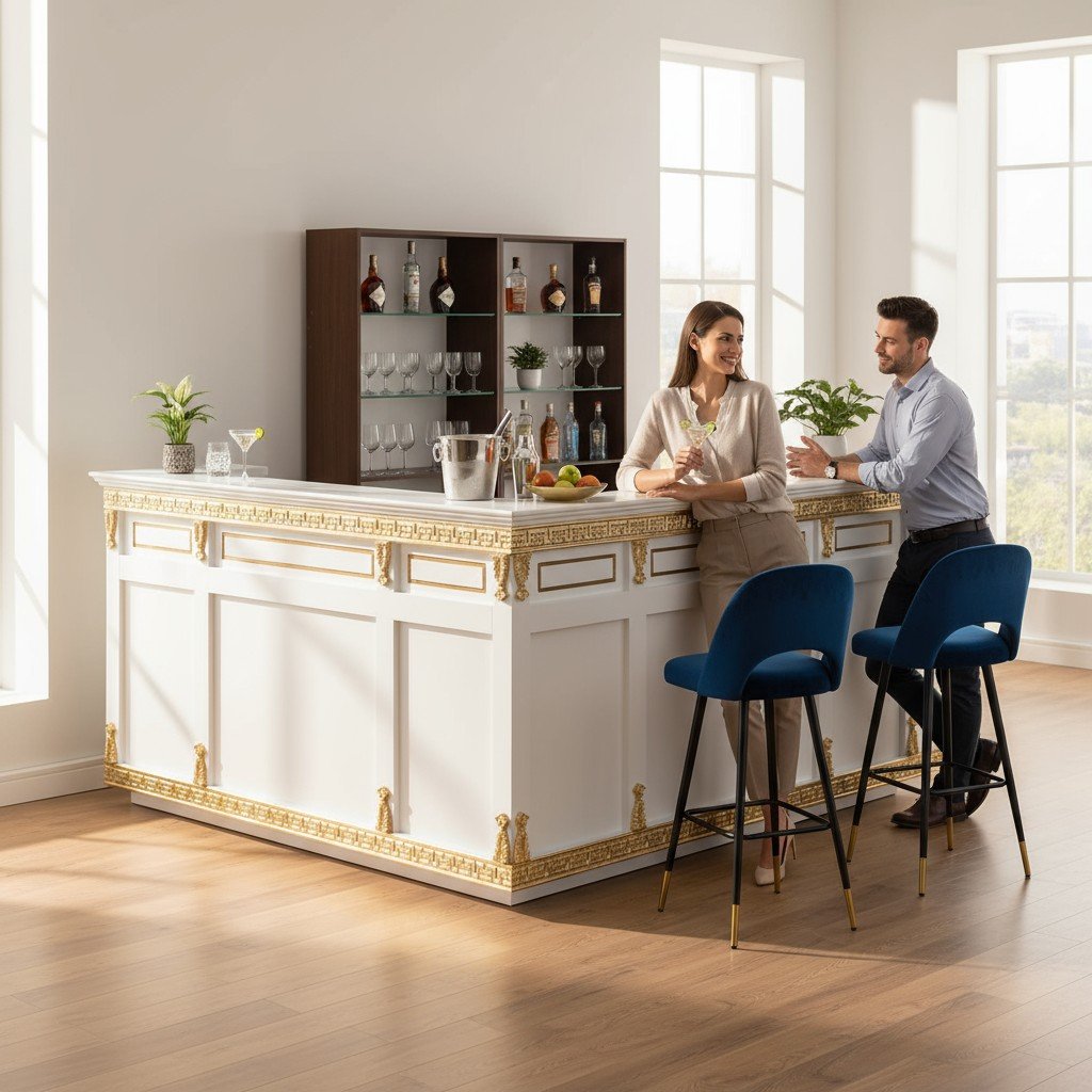 Vì Sao Nên Chọn Quầy Lễ Tân Cao Cấp Dát Vàng