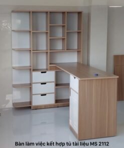 Bàn làm việc kết hợp tủ tài liệu