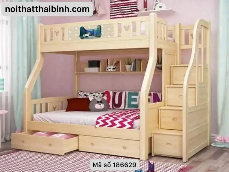 Giường tầng tiết kiệm diện tích Tăng gấp đôi niềm vui cho bé