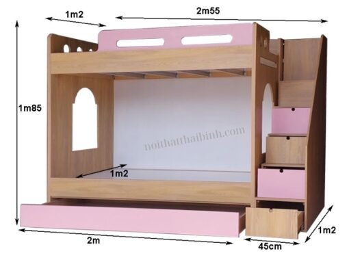 Giường tầng cho trẻ em MS 3103 - Ảnh 4