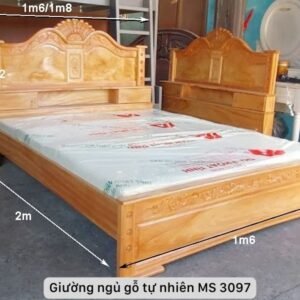 Giường ngủ gỗ gõ đỏ cao cấp MS 3097 Giường ngủ gỗ gõ đỏ cao cấp MS 3097