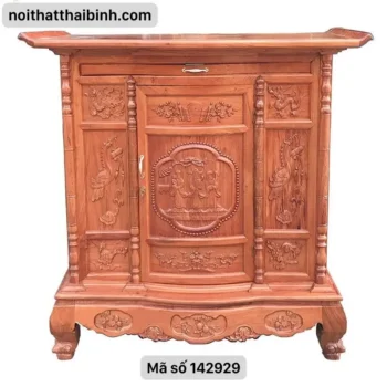 Tủ Thờ Gỗ Tự Nhiên Cao Cấp Cho Phòng Thờ Gia Đình