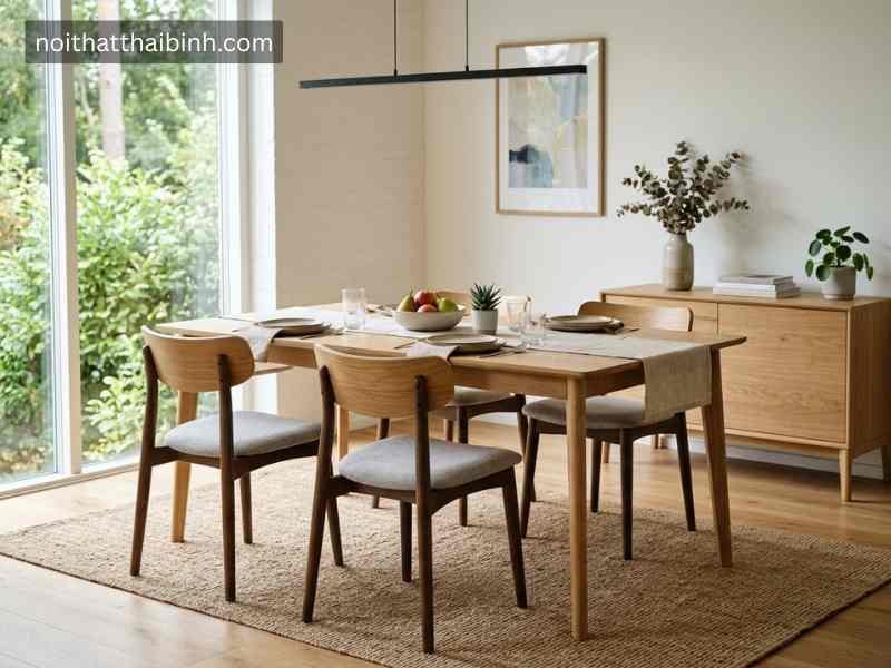 Bộ bàn ăn 4 ghế giá rẻ